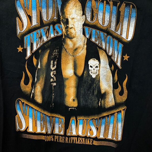 WWE Stone Cold Steve Austen Texas Venom T-Shirt Medium - Picture 2 of 5